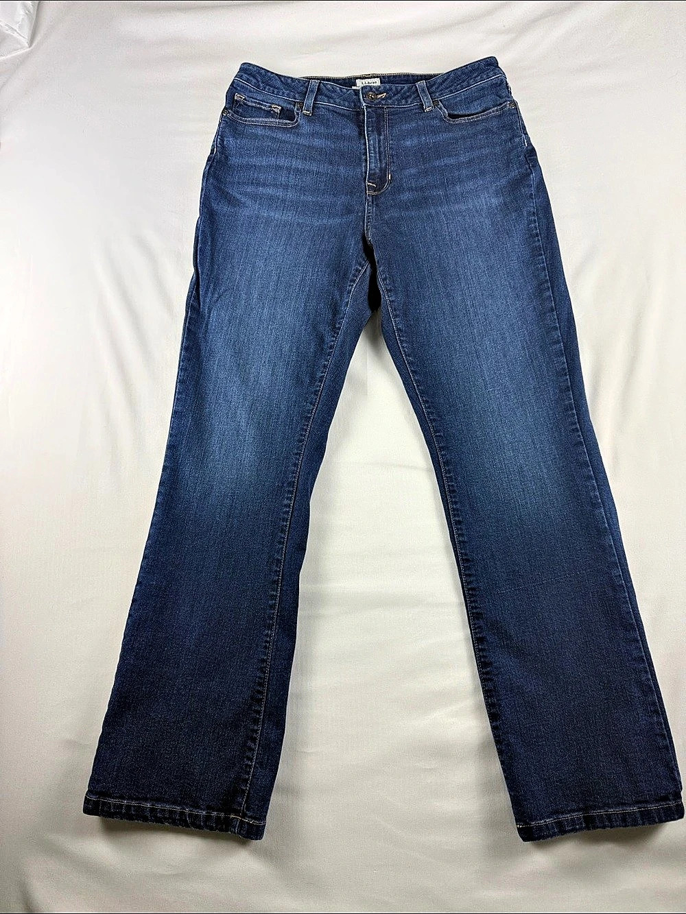 L.L.Bean Classic Fit Stretch Jeans Women’s 12 High Rise Straight Leg